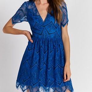 Free People She's So Lovely Mini Dress